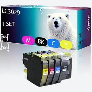 LC3029 Ink cartridge Compatible for Brother LC-3029BK LC-3029C LC-3029M LC-3029Y MFC-J5830DW XL MFC-J5930DW MFC-J6535DW MFC-J6535DW XL MFC-J6935DW Printer(1Set) LC3029 Ink cartridge Compatible for Brother LC-3029BK LC-3029C LC-3029M LC-3029Y MFC-J5830DW XL MFC-J5930DW MFC-J6535DW MFC-J6535DW XL MFC-J6935DW Printer(1Set)