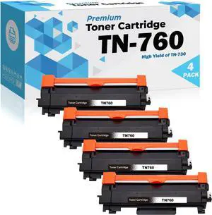 Ultra Toner® TN760 TN-760 Compatible Replacement for TN760 TN730 High Yield Black Toner Cartridge - HL-L2350DW HL-L2370DW HL-L2390DW HL-L2395DW MFC-L2710DW MFC-L2750DW DCP-L2550DW (4PK) Ultra Toner® TN760 TN-760 Compatible Replacement for TN760 TN730 High Yield Black Toner Cartridge - HL-L2350DW HL-L2370DW HL-L2390DW HL-L2395DW MFC-L2710DW MFC-L2750DW DCP-L2550DW (4PK)