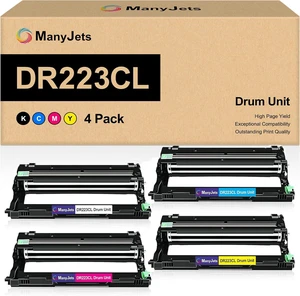 DR223CL Compatible Drum Unit Replacement for Brother DR 223CL Use for MFC-L3710CW MFC-L3750CDW MFC-L3770CDW HL-L3270CDW HL-L3230CDW HL-L3210CW Printer (Black Cyan Magenta Yellow,Drum,4-Pack) DR223CL Compatible Drum Unit Replacement for Brother DR 223CL Use for MFC-L3710CW MFC-L3750CDW MFC-L3770CDW HL-L3270CDW HL-L3230CDW HL-L3210CW Printer (Black Cyan Magenta Yellow,Drum,4-Pack)