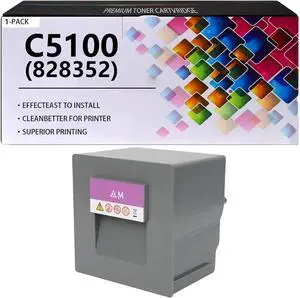 Pro C5100 Toner Cartridges Compatible for Ricoh 828350 828353 828352 828351, Work for Ricoh Pro C5100 C5110 C5200 C5210 Printers, 1 Magenta Pro C5100 Toner Cartridges Compatible for Ricoh 828350 828353 828352 828351, Work for Ricoh Pro C5100 C5110 C5200 C5210 Printers, 1 Magenta