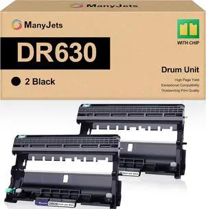 2-Pack DR630 Drum Unit Replacement for Brother DR630 DR-630 Drum Unit (Not Toner) Compatible for HL-L2300D HL-L2320D HL-L2305W HL-L2340DW HL-L2380DW MFC-L2700DW DCP-L2540DW Printers 2-Pack DR630 Drum Unit Replacement for Brother DR630 DR-630 Drum Unit (Not Toner) Compatible for HL-L2300D HL-L2320D HL-L2305W HL-L2340DW HL-L2380DW MFC-L2700DW DCP-L2540DW Printers