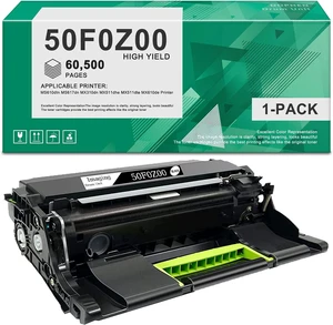 1 Pack 50F0Z00 High Yield Black Drum Unit - Compatible 500Z Black Drum Replacement for Lexmark MS610dtn MS617dn MX310dn MX511dhe MX511dte MX610de Printer, 50F0Z00 Drum 1 Pack 50F0Z00 High Yield Black Drum Unit - Compatible 500Z Black Drum Replacement for Lexmark MS610dtn MS617dn MX310dn MX511dhe MX511dte MX610de Printer, 50F0Z00 Drum