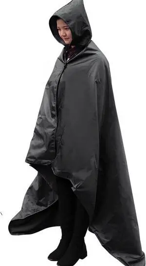 Hooded Stadium Blanket, Waterproof Windproof Outdoor Fleece Blanket - Large (79x56), Portable, Wearable, Warm for Outdoor Camping, Picnic, Stadium, Sports, Beach, Concerts, Car, Dogs Hooded Stadium Blanket, Waterproof Windproof Outdoor Fleece Blanket - Large (79x56), Portable, Wearable, Warm for Outdoor Camping, Picnic, Stadium, Sports, Beach, Concerts, Car, Dogs