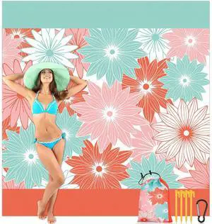 Outdoor Picnic Blanket Beach Blanket Sandproof Waterproof Extra Large Beach Mat for 1-8 Adults Quick Drying Oversized Mat for Outdoor Picnic Camping Hiking(Orange and Cyan,78'' X 81'') Outdoor Picnic Blanket Beach Blanket Sandproof Waterproof Extra Large Beach Mat for 1-8 Adults Quick Drying Oversized Mat for Outdoor Picnic Camping Hiking(Orange and Cyan,78'' X 81'')