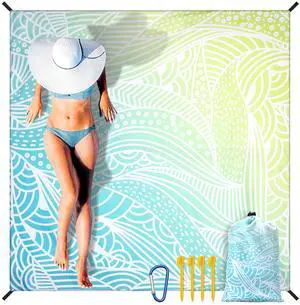 Beach Blanket Waterproof Sandproof Quick Drying Beach Mat Extra Large Outdoor Picnic Blanket for Travel Camping Hiking Beach Blanket Waterproof Sandproof Quick Drying Beach Mat Extra Large Outdoor Picnic Blanket for Travel Camping Hiking