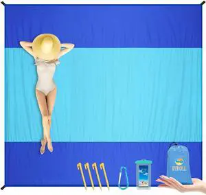 Nylon Beach Blanket Waterproof Sandproof Oversized 7'x7' Suits 1-5 Adults Sand Free Extra Large Blanket Lightweight Soft Picnic Mat for Beach Travel Camping Nylon Beach Blanket Waterproof Sandproof Oversized 7'x7' Suits 1-5 Adults Sand Free Extra Large Blanket Lightweight Soft Picnic Mat for Beach Travel Camping