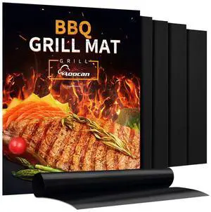 Grill Mat - Set of 5 Heavy Duty Grill Mats Non Stick, BBQ Outdoor Grill & Baking Mats - Reusable, Easy to Clean Barbecue Grilling Accessories - Work on Gas Charcoal Electric - Extended Warranty Grill Mat - Set of 5 Heavy Duty Grill Mats Non Stick, BBQ Outdoor Grill & Baking Mats - Reusable, Easy to Clean Barbecue Grilling Accessories - Work on Gas Charcoal Electric - Extended Warranty