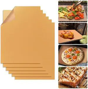 Copper Grill Mats for Ourdoor Grill Set of 6,Heavy Duty Non-Stick BBQ Grill Mats,Reusable & Easy to Clean for Gas,Charcoal & Electric Grills-15.75 x 13 Inch Copper Grill Mats for Ourdoor Grill Set of 6,Heavy Duty Non-Stick BBQ Grill Mats,Reusable & Easy to Clean for Gas,Charcoal & Electric Grills-15.75 x 13 Inch