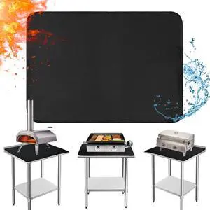 Heat Resistant Mats for Countertop and Grill Table, Fireproof Grill Mats for Outdoor Grill, Portable Charcoal Grill, Gas Grill, Pizza Oven Compatible with Blackstone, Ninja 24x31x0.02in, Black Heat Resistant Mats for Countertop and Grill Table, Fireproof Grill Mats for Outdoor Grill, Portable Charcoal Grill, Gas Grill, Pizza Oven Compatible with Blackstone, Ninja 24x31x0.02in, Black