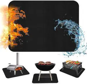 24×31 inches Heat Resistant Grill Mats for Countertop & Table, Fireproof Mats for Outdoor Grill, Portable Charcoal Grill, Gas Grill, Pizza Oven Compatible with Blackstone, Ninja, Black 24×31 inches Heat Resistant Grill Mats for Countertop & Table, Fireproof Mats for Outdoor Grill, Portable Charcoal Grill, Gas Grill, Pizza Oven Compatible with Blackstone, Ninja, Black
