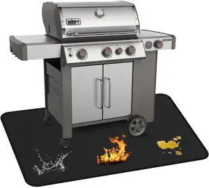 Large 75 x 40 inch Under Grill Mats for Outdoor Grill, Double-Sided Fireproof Deck Patio Protector Mat, Waterproof Oil-Proof BBQ Floor Pad Indoor Fire Pit Fireplace Mat Large 75 x 40 inch Under Grill Mats for Outdoor Grill, Double-Sided Fireproof Deck Patio Protector Mat, Waterproof Oil-Proof BBQ Floor Pad Indoor Fire Pit Fireplace Mat