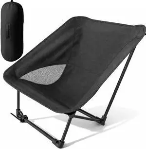 Portable Camping Chair for Young Adults and Teens, Holds 220 LB, Lightweight & Compact Foldable Camp Chair for Backpacking Travel, Outdoor Folding Chair for Beach, Sports, Fishing, Lawn & Concert Portable Camping Chair for Young Adults and Teens, Holds 220 LB, Lightweight & Compact Foldable Camp Chair for Backpacking Travel, Outdoor Folding Chair for Beach, Sports, Fishing, Lawn & Concert