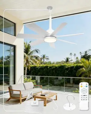 28'' Outdoor Ceiling Fans with Lights and Remote, LED Gazebo Hanging Fan with Hook, 3CCT 3000K-6500K Dimmable Gazebo Fan, 6-Speed Quiet Ceiling Fan with Timer for Patio, Porch, Pergola, Garage, White 28'' Outdoor Ceiling Fans with Lights and Remote, LED Gazebo Hanging Fan with Hook, 3CCT 3000K-6500K Dimmable Gazebo Fan, 6-Speed Quiet Ceiling Fan with Timer for Patio, Porch, Pergola, Garage, White