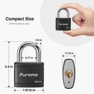 4 Keyed Padlock with 6 Keys 7/8" School Locker Lock Gate 40mm Black For Gym Locker Gate Outdoor, Keyed Alike, Hardened Steel Shackle, Weather-resistant, Resist Cut & Pry, Multi-pin Cylinders 4 Keyed Padlock with 6 Keys 7/8" School Locker Lock Gate 40mm Black For Gym Locker Gate Outdoor, Keyed Alike, Hardened Steel Shackle, Weather-resistant, Resist Cut & Pry, Multi-pin Cylinders