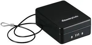 Small Safe, Black Lock Box with Combination Lock for Office or Dorm Secures Money, Passport, Jewelry, 0.05 Cubic Feet, Exterior: 2.6 in. H x 5.9 in. W x 8.0 in. D, P005C Small Safe, Black Lock Box with Combination Lock for Office or Dorm Secures Money, Passport, Jewelry, 0.05 Cubic Feet, Exterior: 2.6 in. H x 5.9 in. W x 8.0 in. D, P005C
