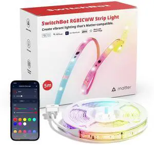 LED Strip Light 5M Work with Alexa, 72 LEDs/m, Matter LED Lights Compatible with Apple Home, Google Home, 16 Million Colors, Music Sync, DIY Color Changing RGB Lights for Bedroom, Party, TV LED Strip Light 5M Work with Alexa, 72 LEDs/m, Matter LED Lights Compatible with Apple Home, Google Home, 16 Million Colors, Music Sync, DIY Color Changing RGB Lights for Bedroom, Party, TV