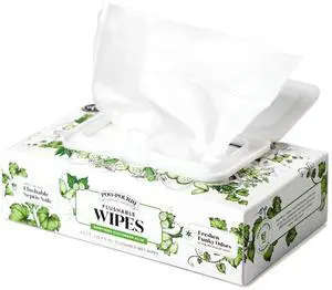 Flushable Wipes - Made with Plant Based Fibers, Aloe, Vitamin E, Chamomile, and Oat Extract - Adult Wet Wipes - Cucumber & Aloe Essential Oil - 50 count Dispenser Box - Sewer & Septic Safe Flushable Wipes - Made with Plant Based Fibers, Aloe, Vitamin E, Chamomile, and Oat Extract - Adult Wet Wipes - Cucumber & Aloe Essential Oil - 50 count Dispenser Box - Sewer & Septic Safe