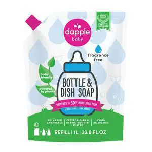Refill Pack Baby Bottle and Dish Liquid, Fragrance Free, 33.8 Fluid Ounce Refill Pack Baby Bottle and Dish Liquid, Fragrance Free, 33.8 Fluid Ounce