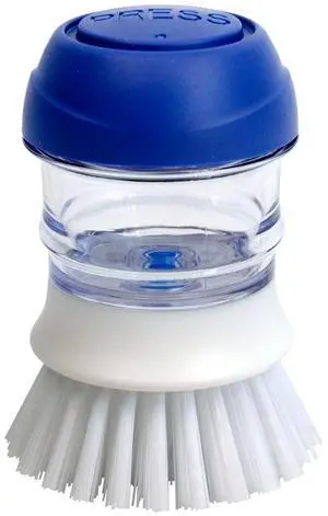Dish Scrubber with Soap Dispenser for Pots, Dishes, Bowls Dish Scrubber with Soap Dispenser for Pots, Dishes, Bowls