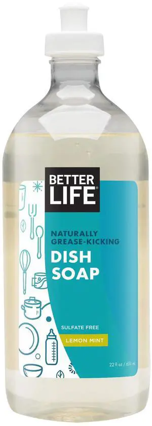 Dish Soap - Liquid Dishwashing Soap with Vitamin E and Aloe for Home & Kitchen Sink - No Gloves Required Kitchen Soap for Sensitive Skin - 22oz Lemon Mint Dish Soap - Liquid Dishwashing Soap with Vitamin E and Aloe for Home & Kitchen Sink - No Gloves Required Kitchen Soap for Sensitive Skin - 22oz Lemon Mint