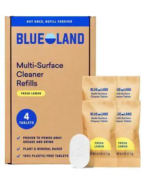 Multi-surface Cleaner, 4-Pack Refill, Fresh Lemon Scent, All-Purpose, Eco-Friendly Cleaning Supplies, 4 x 24 Fl oz Multi-surface Cleaner, 4-Pack Refill, Fresh Lemon Scent, All-Purpose, Eco-Friendly Cleaning Supplies, 4 x 24 Fl oz