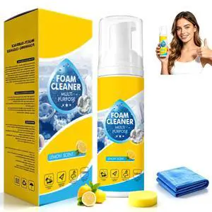 4-in-1 Multi-Enzyme Foam Cleaner, All-Purpose Deep Cleaning Spray,Powerful & Multipurpose Car Interior Foam Cleaners for Car Interior, Kitchen Grease,Sofa,Bathroom Tiles(1PC+1*Sponge+Towel) 4-in-1 Multi-Enzyme Foam Cleaner, All-Purpose Deep Cleaning Spray,Powerful & Multipurpose Car Interior Foam Cleaners for Car Interior, Kitchen Grease,Sofa,Bathroom Tiles(1PC+1*Sponge+Towel)