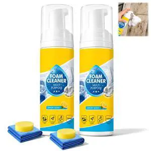 4-In-1 Multi-Enzyme Foam Cleaner,Powerful & Multipurpose Car Interior Foam Cleaner,Car Interior Cleaner & Protectant,All-Purpose Deep Cleaning Spray for Car Interior,Kitchen Grease(2PCS) 4-In-1 Multi-Enzyme Foam Cleaner,Powerful & Multipurpose Car Interior Foam Cleaner,Car Interior Cleaner & Protectant,All-Purpose Deep Cleaning Spray for Car Interior,Kitchen Grease(2PCS)