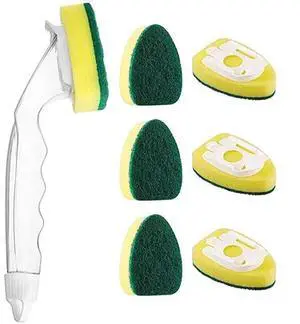 Dish Wand Refills Brush Sponge Heads, Soap Wand Sponge Replacement Pads, Soap Dispenser Scrubbers, Non Scratch Dishwand Refill Dishwasher Cleaning Set Dish Wand Refills Brush Sponge Heads, Soap Wand Sponge Replacement Pads, Soap Dispenser Scrubbers, Non Scratch Dishwand Refill Dishwasher Cleaning Set