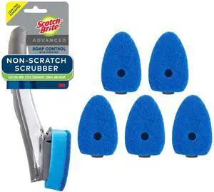 Advanced Soap Control Non-Scratch Dishwand Kit, 1 Dish Wand & 5 Sponge Refills, Prevents Soap from Leaking, Leak-Free Guarantee, Best for Nonstick Pots and Pans, Glass, Tubs, & Showers Advanced Soap Control Non-Scratch Dishwand Kit, 1 Dish Wand & 5 Sponge Refills, Prevents Soap from Leaking, Leak-Free Guarantee, Best for Nonstick Pots and Pans, Glass, Tubs, & Showers