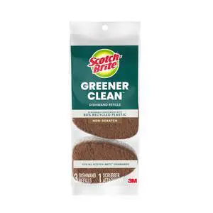 Greener Clean, Non-Scratch Dishwand Refills, Fits All Scotch-Brite Dishwands, 3 Count Greener Clean, Non-Scratch Dishwand Refills, Fits All Scotch-Brite Dishwands, 3 Count