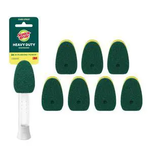 Heavy Duty Dishwand Kit, Includes 1 Wand & 7 Refill Pads, Keep Hands Out of the Mess Heavy Duty Dishwand Kit, Includes 1 Wand & 7 Refill Pads, Keep Hands Out of the Mess
