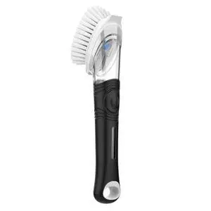Soap Dispensing Dish Brush, Kitchen Brush for Pot Pan Sink Cleaning, Black Soap Dispensing Dish Brush, Kitchen Brush for Pot Pan Sink Cleaning, Black
