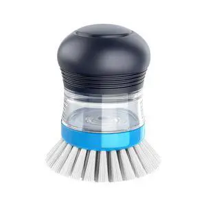 Soap Dispensing Palm Brush, Kitchen Brush for Dish Pot Pan Sink Cleaning, Pack of 1, Navy/Blue Soap Dispensing Palm Brush, Kitchen Brush for Dish Pot Pan Sink Cleaning, Pack of 1, Navy/Blue