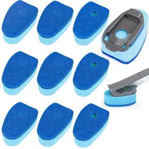 Sponge Dishwand Brush Refills for Scotch-Brite Dishwand - 10 Pack Dish Soap Non-Scratch Brush Refills for Nonstick Pots and Pans, Glass & TubsBlue Sponge Dishwand Brush Refills for Scotch-Brite Dishwand - 10 Pack Dish Soap Non-Scratch Brush Refills for Nonstick Pots and Pans, Glass & TubsBlue