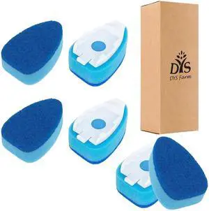 Dish Wand Sponge Refills, 6 Sponges Replacement Heads DishWand Non Scratch, Soap Control Handle Dispenser Scrubber Heavy Duty with Dishwashing Scrub Dispensing Brush Pads Cleaning Supplies Blue Dish Wand Sponge Refills, 6 Sponges Replacement Heads DishWand Non Scratch, Soap Control Handle Dispenser Scrubber Heavy Duty with Dishwashing Scrub Dispensing Brush Pads Cleaning Supplies Blue