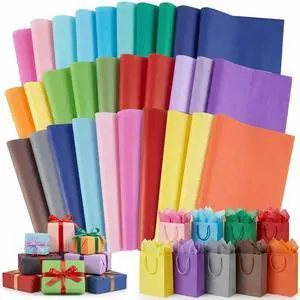 120 Sheets Tissue Paper, 20x14 Inch Gift Wrapping Paper Bulk for DIY Crafts Gift Box Wrapping 20 Colors 120 Sheets Tissue Paper, 20x14 Inch Gift Wrapping Paper Bulk for DIY Crafts Gift Box Wrapping 20 Colors