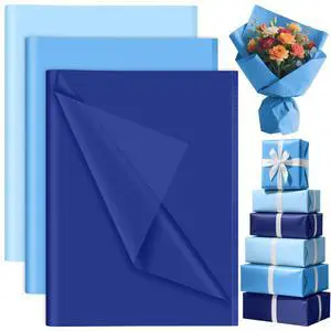 90 Sheets Blue Tissue Paper Bulk, Tissue Paper for Gift Bags Packaging Gift Wrapping Baby Shower Bachelorette Bridal Frozen Mermaid Father's Day Birthday Party Decorations 90 Sheets Blue Tissue Paper Bulk, Tissue Paper for Gift Bags Packaging Gift Wrapping Baby Shower Bachelorette Bridal Frozen Mermaid Father's Day Birthday Party Decorations