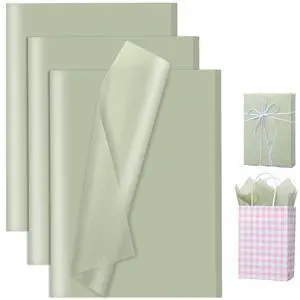80 Sheets Sage Green Tissue Paper for Gift Bags 20 X 14 Inches Gift Tissue Paper Bulk for Weddings Crafts Birthday Party Decorations 80 Sheets Sage Green Tissue Paper for Gift Bags 20 X 14 Inches Gift Tissue Paper Bulk for Weddings Crafts Birthday Party Decorations