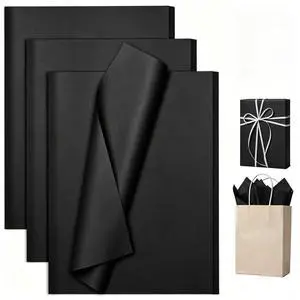 Black Tissue Paper for Gift Bags 25 Sheets-20 x 20 Inch, Recyclable Gift Wrap Tissues for Christmas, Weddings, Birthdays, Party & Festival Decorations DIY Craft Supplies Black Tissue Paper for Gift Bags 25 Sheets-20 x 20 Inch, Recyclable Gift Wrap Tissues for Christmas, Weddings, Birthdays, Party & Festival Decorations DIY Craft Supplies