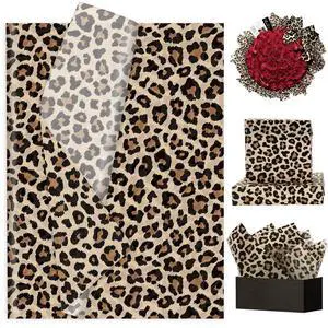 60 Sheets Leopard Print Tissue Paper Gift Wrapping Paper, 14 x 20 Inch 60 Sheets Leopard Print Tissue Paper Gift Wrapping Paper, 14 x 20 Inch