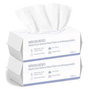 Disposable Face Towel, Cotton Facial Tissues, Dry Face Cloths, Thick Facial Wipes, Makeup Remover Wipes, Ultra Soft for Adults and Baby 200 count, 2pack Disposable Face Towel, Cotton Facial Tissues, Dry Face Cloths, Thick Facial Wipes, Makeup Remover Wipes, Ultra Soft for Adults and Baby 200 count, 2pack