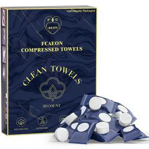 Disposable Face Towel 100 Count Compressed Towel Tablets Individually Wrapped 9×7.5 Inch Portable Washcloths Compact Cloths for Travel Hiking Camping Gym Fitness Outdoor Gear Hotel Stay (Blue) Disposable Face Towel 100 Count Compressed Towel Tablets Individually Wrapped 9×7.5 Inch Portable Washcloths Compact Cloths for Travel Hiking Camping Gym Fitness Outdoor Gear Hotel Stay (Blue)