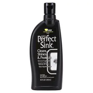 Perfect Sink Cleaner and Polish, Restorative, Removes Stains, Cast Iron, Corian, Composite, Acrylic, 8.5 Fl Oz Perfect Sink Cleaner and Polish, Restorative, Removes Stains, Cast Iron, Corian, Composite, Acrylic, 8.5 Fl Oz
