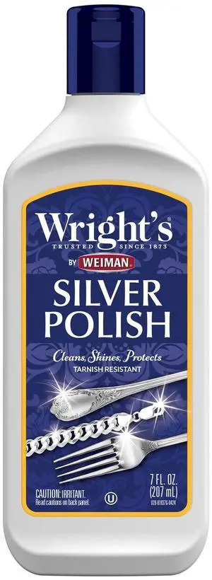 Silver Cleaner and Polish - 7 Ounce - Ammonia Free - Use on Silver, Jewelry, Antique Silver, Gold, Brass, Copper and Aluminum Silver Cleaner and Polish - 7 Ounce - Ammonia Free - Use on Silver, Jewelry, Antique Silver, Gold, Brass, Copper and Aluminum