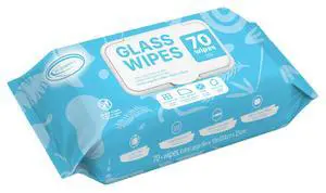 Glass Window Cleaner Wipes 70 Count - XL 8 x 10 In Glass Window Cleaner Wipes 70 Count - XL 8 x 10 In