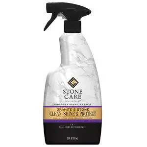 Granite Clean, Shine & Protect - Cleans Polishes & Protects Stone, Granite, Quartz, Marble, Limestone and Travertine Slate Surfaces, White, 24 Fl oz Granite Clean, Shine & Protect - Cleans Polishes & Protects Stone, Granite, Quartz, Marble, Limestone and Travertine Slate Surfaces, White, 24 Fl oz
