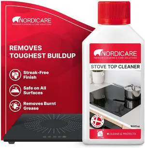 Stove Top Cleaner Glass Ceramic - Induction Cooktop Cleaner Polish And Protector For Everyday Use - No Scrubbing Pad Needed - Leaves Protective Film - Made In Denmark (16.9oz) Stove Top Cleaner Glass Ceramic - Induction Cooktop Cleaner Polish And Protector For Everyday Use - No Scrubbing Pad Needed - Leaves Protective Film - Made In Denmark (16.9oz)