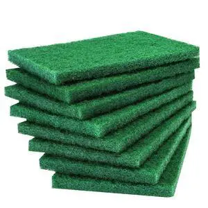 8PCS Scouring Pad - Premium Heavy Duty Scrub Pads, Reusable Household Green Dish Scrubber, Multipurpose Scour pad - for Kitchen Scrubber & Metal Grills, 3.9 x 5.9 x 0.36IN 8PCS Scouring Pad - Premium Heavy Duty Scrub Pads, Reusable Household Green Dish Scrubber, Multipurpose Scour pad - for Kitchen Scrubber & Metal Grills, 3.9 x 5.9 x 0.36IN