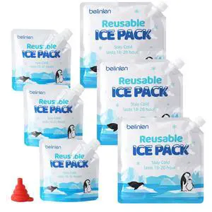 6 Pack Reusable Ice Packs for Cooler, Long Lasting Freezer Packs Combo for Cooler Bag, Lunch Box, Camping, Fishing, Beach, Picnic(3 Pack 7x7 Inch and 3 Pack 10x10 Inch) 6 Pack Reusable Ice Packs for Cooler, Long Lasting Freezer Packs Combo for Cooler Bag, Lunch Box, Camping, Fishing, Beach, Picnic(3 Pack 7x7 Inch and 3 Pack 10x10 Inch)