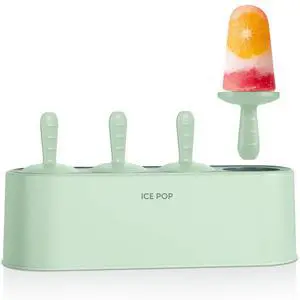 Popsicle Mold Set 4 Pieces Homemade Silicone Popsicle Maker Easy Release Ice Cream Molds Reusable DIY Pop Molds (Green, IcyClassic Pops) Popsicle Mold Set 4 Pieces Homemade Silicone Popsicle Maker Easy Release Ice Cream Molds Reusable DIY Pop Molds (Green, IcyClassic Pops)